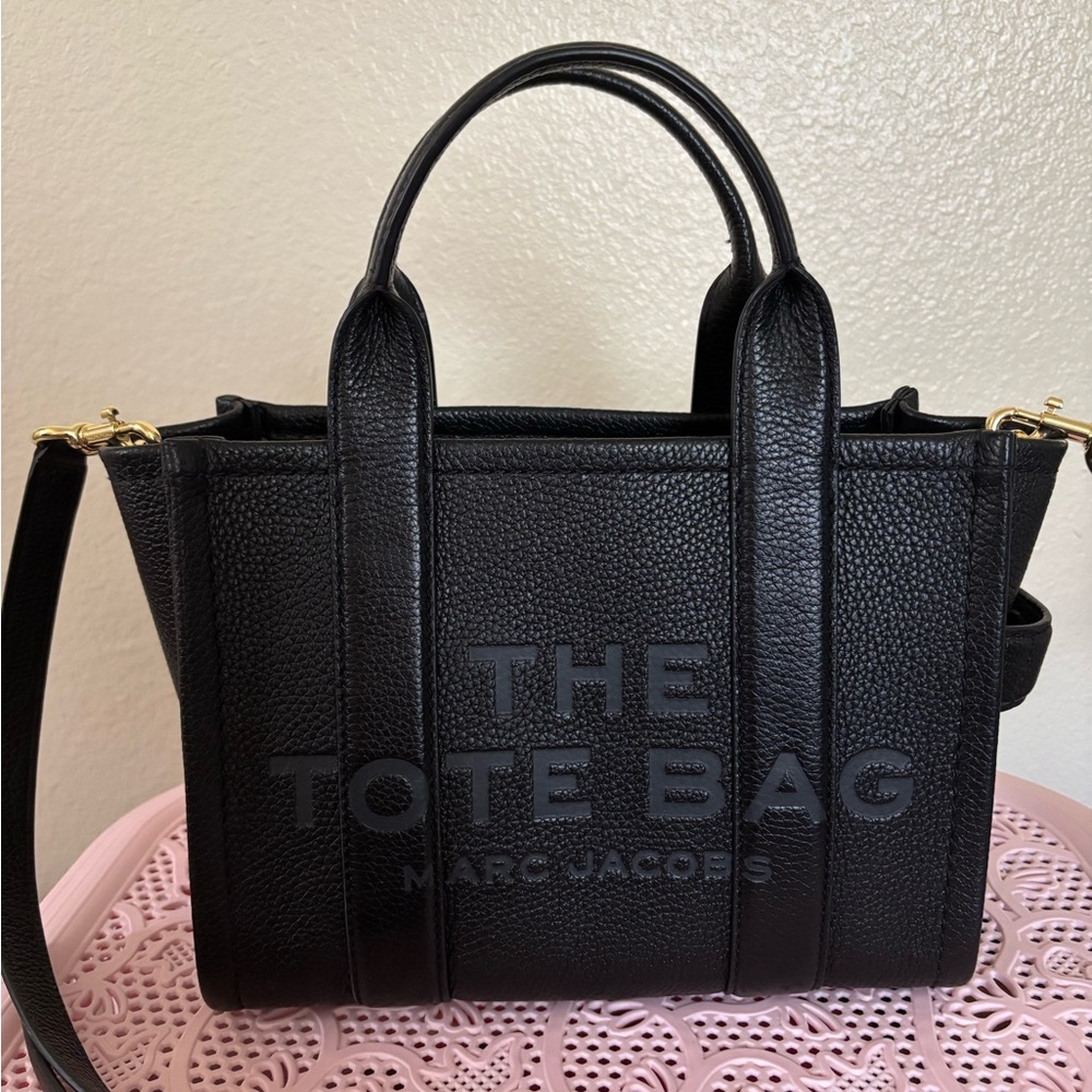 Marc Jacobs Black Small Leather Tote